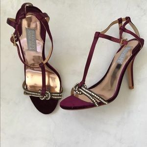 New Badgley Mischka Strappy Heels Size 6.5